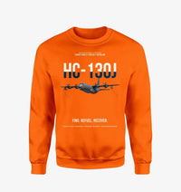 Thumbnail for HC-130J COMBAT KING II design on orange sweatshirt