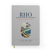 Thumbnail for Rhodes Airport Diagoras (RHO) design on light gray notebook
