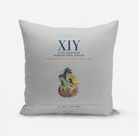 Thumbnail for Xi'an Xianyang International Airport (XIY) design on light gray pillow