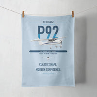 Thumbnail for Tecnam P92 Echo MkII design on light blue towel