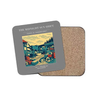 Thumbnail for The Midnight Sun Shift - Designed Coasters design on gray 1-piece