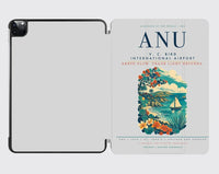 Thumbnail for V. C. Bird International Airport (ANU) design on light gray ipad tablet case