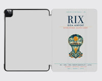 Thumbnail for Riga Airport (RIX) design on light gray ipad tablet case