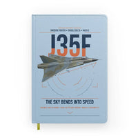 Thumbnail for Saab J 35F Draken design on light blue notebook