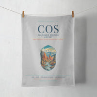 Thumbnail for Colorado Springs Airport (COS) design on light gray towel