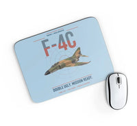 Thumbnail for F-4C Phantom II design on light blue rectangle mouse pad