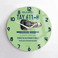 Thumbnail for TAY 611-8 design on light green no frame wall clock