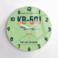 Thumbnail for KB-50J Superfortress design on light green no frame wall clock