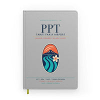 Thumbnail for Tahiti Faa'a Airport (PPT) design on light gray notebook