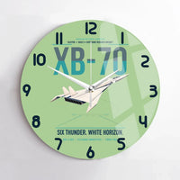 Thumbnail for XB-70A Valkyrie design on light green no frame wall clock
