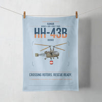 Thumbnail for Kaman HH-43B Huskie design on light blue towel