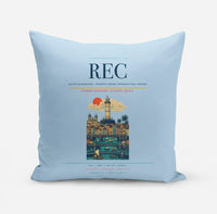 Thumbnail for Recife Guararapes (REC) design on light blue pillow