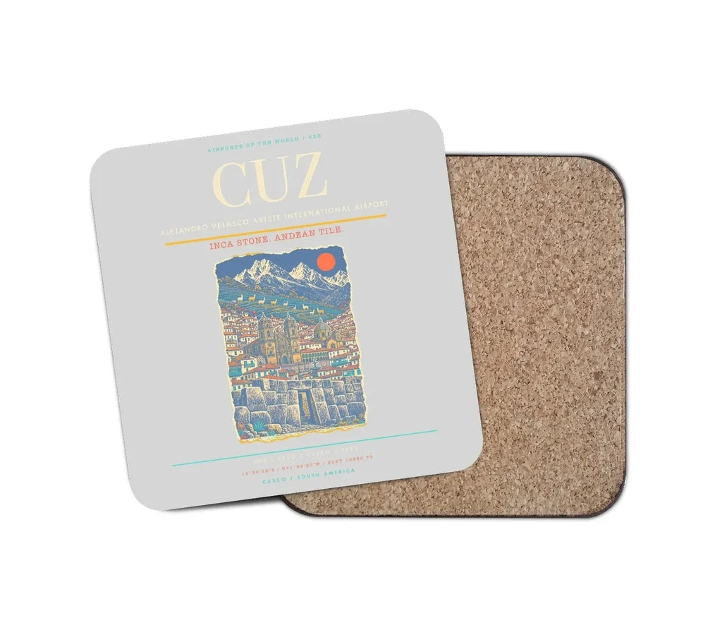 Alejandro Velasco Astete International Airport CUZ Coaster 1-Piece - Light Gray