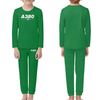 Thumbnail for Super Airbus A380 children pajamas - Green