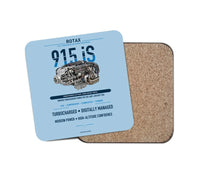 Thumbnail for 915 iS design on light blue 1 piece coaster
