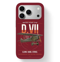 Thumbnail for Fokker D.VII design on dark red magsafe iphone case, for iPhone 17 Pro