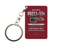 Thumbnail for RB211-524 Key Chain design on dark red key chain