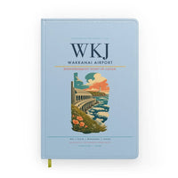 Thumbnail for Wakkanai Airport (WKJ) design on light blue notebook
