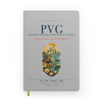 Thumbnail for Shanghai Pudong International Airport (PVG) design on light gray notebook