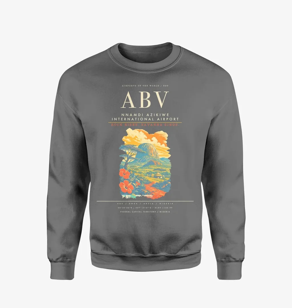Nnamdi Azikiwe International Airport ABV Sweatshirt - Gray