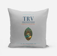 Thumbnail for Thiruvananthapuram International Airport (TRV) design on light gray pillow