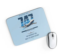 Thumbnail for Boeing 747-200B design on light blue rectangle mouse pad