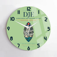 Thumbnail for Djerba-Zarzis International Airport (DJE) design on light green no frame wall clock