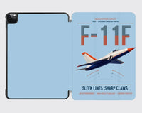 Thumbnail for F-11F Tiger design on light blue ipad tablet case