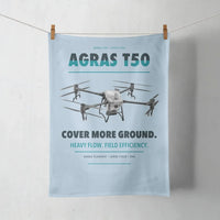 Thumbnail for DJI Agras T50 design on light blue towel