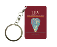 Thumbnail for Leon-Mba International Airport LBV — Libreville Key Chain design on dark red key chain