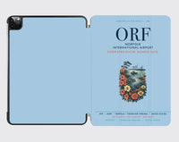 Thumbnail for Norfolk International Airport (ORF) design on light blue ipad tablet case