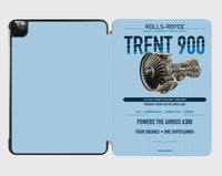 Thumbnail for TRENT 900 design on light blue ipad tablet case