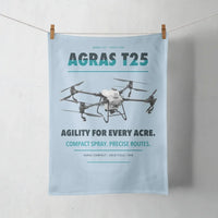 Thumbnail for DJI Agras T25 design on light blue towel