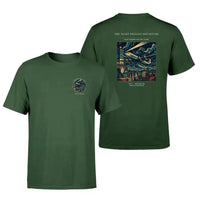 Thumbnail for VINTAGE G4248 - The Night Freight Departure - Double-Side T-Shirt design on darkgreen double side t shirt