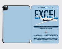 Thumbnail for Cessna Citation Excel design on light blue ipad tablet case