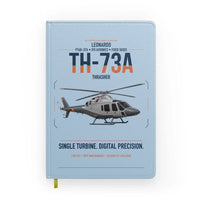 Thumbnail for Leonardo TH-73A Thrasher design on light blue notebook