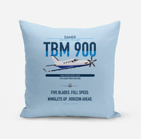 Thumbnail for Daher TBM 900 design on light blue pillow