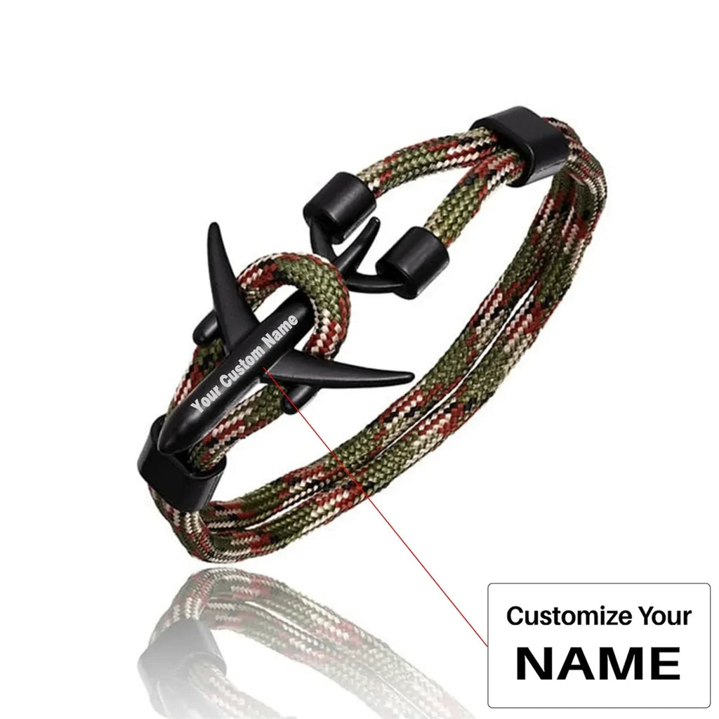 Customisable Airplane Shape Bracelet - view 10
