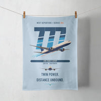 Thumbnail for Boeing 777-300ER design on light blue towel