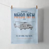 Thumbnail for NHIndustries NH90 NFH Caïman design on light blue towel