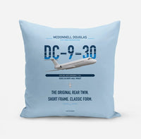 Thumbnail for McDonnell Douglas DC-9-30 design on light blue pillow