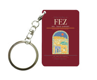 Thumbnail for Fes - Saiss Airport FEZ Key Chain design on dark red key chain