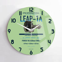 Thumbnail for CFM LEAP-1A design on light green no frame wall clock