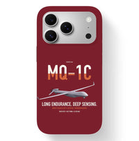 Thumbnail for MQ-1C Gray Eagle ER design on dark red magsafe iphone case, for iPhone 17 Pro