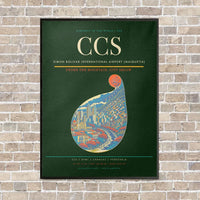 Thumbnail for Simon Bolivar International Airport (Maiquetia) CCS - Canvas Framed - Dark Green