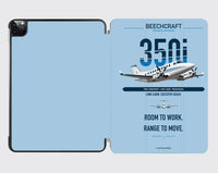 Thumbnail for Beechcraft King Air 350i design on light blue ipad tablet case