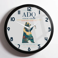 Thumbnail for Kodiak Airport ADQ Wall-Clock Framed - Light Gray