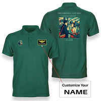 Thumbnail for VINTAGE G4380 - The Farewell Gate Kiss - Double-Side Polo T-Shirt design on green+name