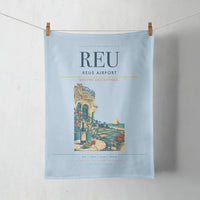 Thumbnail for Reus Airport (REU) design on light blue towel