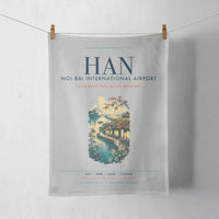 Thumbnail for Noi Bai International Airport Hanoi (HAN) design on light gray towel